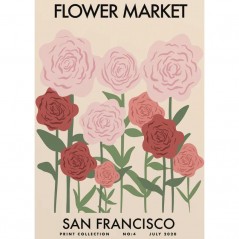 FLOWER MARKET SAN FRANCISCO POSTERA.ART