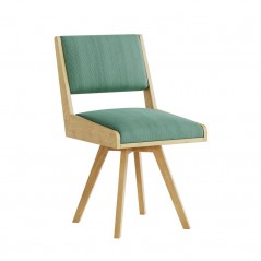 Krzesło Rest drewniane tapicerowane w stylu vintage – Bomar Meble
