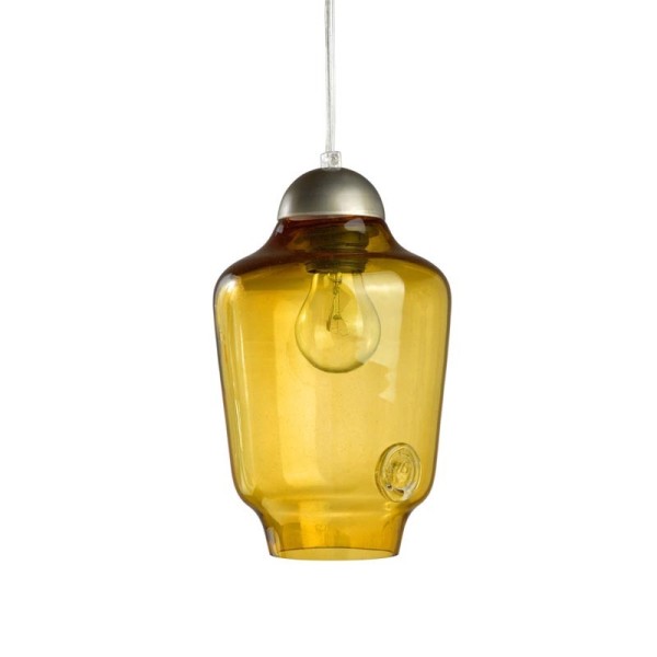 Lampa wisząca szklana BEE small miodowa LGH0060 – gie el.