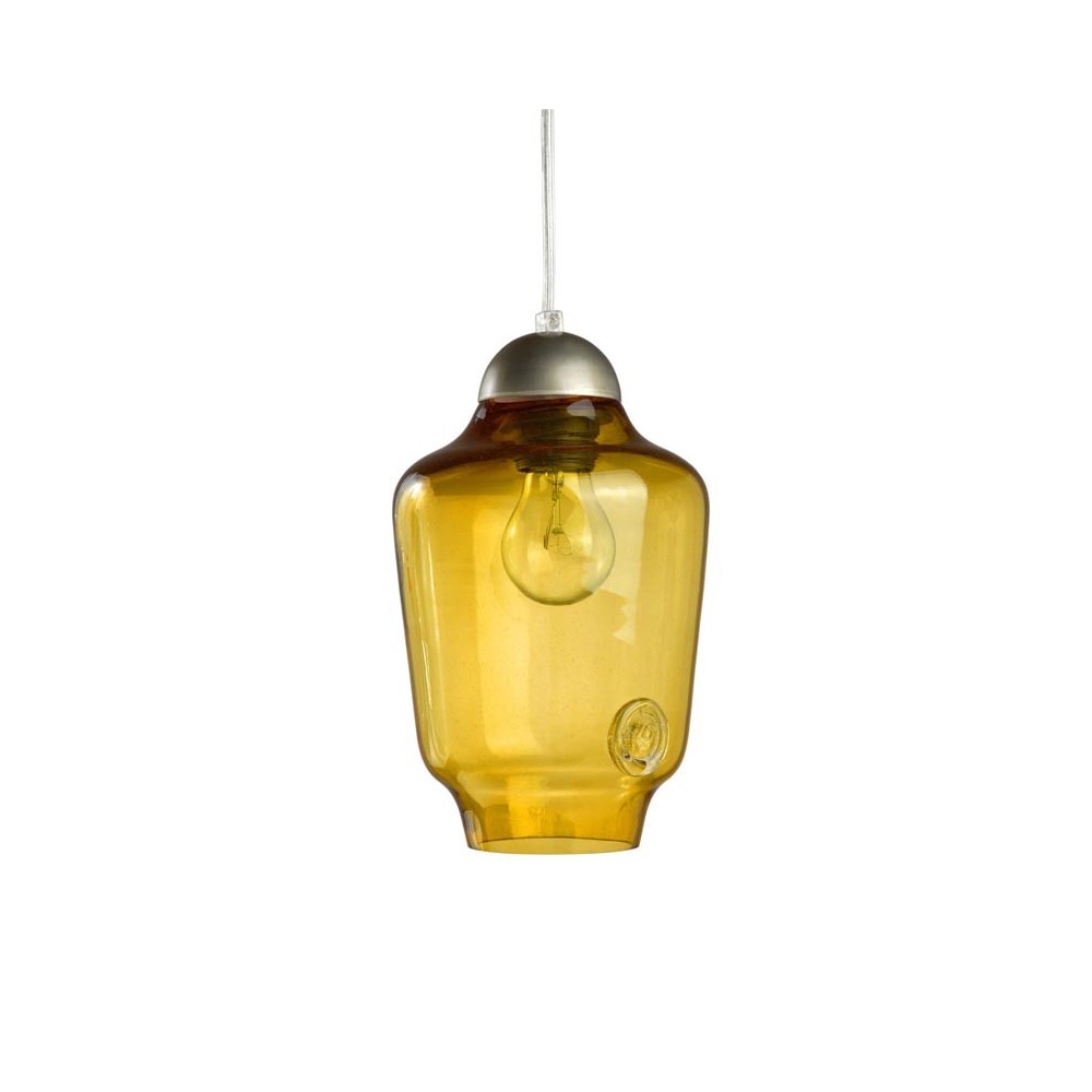 Lampa wisząca szklana BEE small miodowa LGH0060 – gie el.