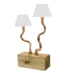 Lampa stołowa miedziana BONZAI II z abażurami LGH0210 – gie el.